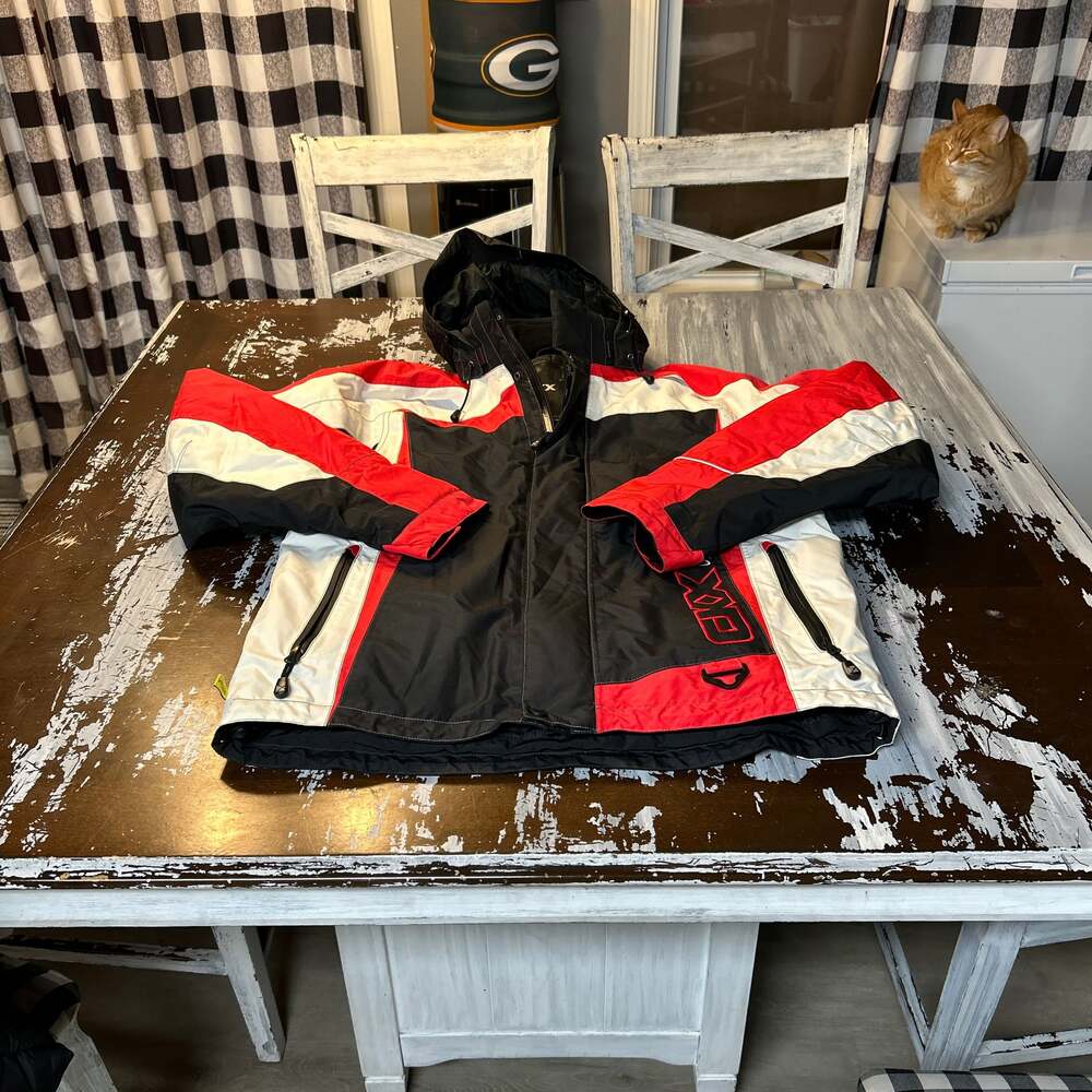 CKX Voltez Men's Insulated Snowmobile Ski Jacket Red Black White Medium